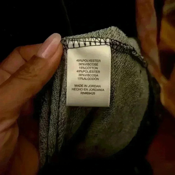 Bass & Co - Asymmetrical zip gray light cotton/polyester jacket with pockets - Picture 7 of 7